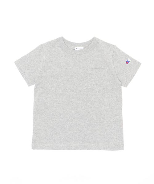 Champion（チャンピオン）の「【WEB限定】Champion/チャンピオン KIDS ポケット付き半袖Tシャツ（Tシャツ/カットソー・キッズ・ブルーグリーン/ベージュ/ホワイト/パープル/ネイビー/オレンジ/グレー/ブラック・160/110/130/140/120/150）」の4枚目の写真