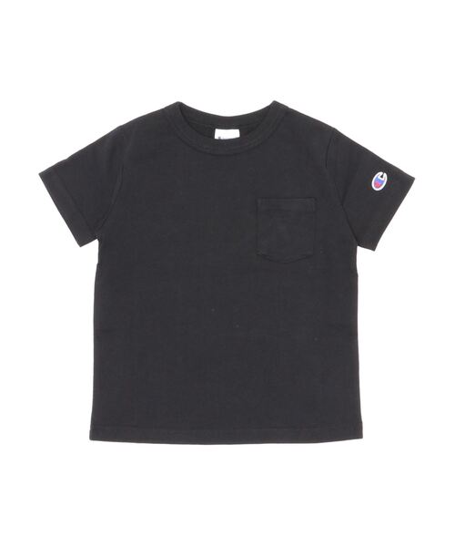 Champion（チャンピオン）の「【WEB限定】Champion/チャンピオン KIDS ポケット付き半袖Tシャツ（Tシャツ/カットソー・キッズ・ブルーグリーン/ベージュ/ホワイト/パープル/ネイビー/オレンジ/グレー/ブラック・160/110/130/140/120/150）」の3枚目の写真