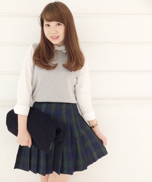 Chico（チコ）の「プリーツチェックミニSKT（スカート・レディース・ダークグリーン・FREE）」の2枚目の写真