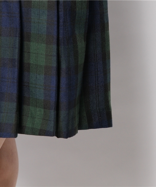 Chico（チコ）の「プリーツチェックミニSKT（スカート・レディース・ダークグリーン・FREE）」の8枚目の写真