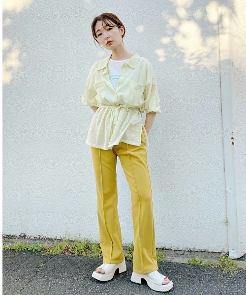 Kastane（カスタネ）の「バルキーヒール厚底サンダル（サンダル・レディース・ブラック/グリーン系その他/アイボリー・38/36/39/37）」の19枚目の写真