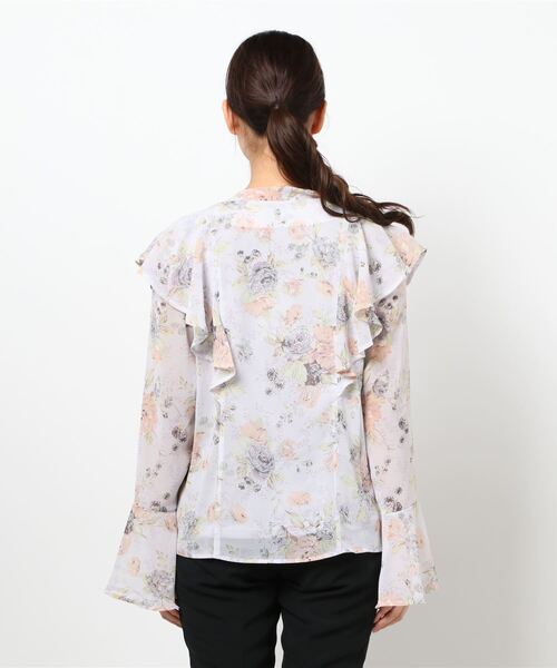 ANDGEEBEE（アンジービー）の「フラワーブラウス（シャツ/ブラウス・レディース・ラベンダー/ブルー・MEDIUM）」の17枚目の写真