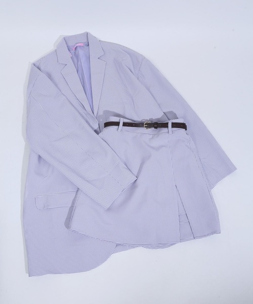 WC（ダブル シー）の「ミニギンガムベルト付きジャケット（その他アウター・レディース・ブラック/ブラウン/ライトパープル・FREE）」の20枚目の写真