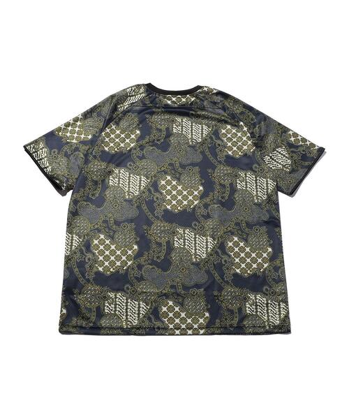 rajabrooke（ラジャブルック）の「＜rajabrooke＞ BATIK FOOTBALL TOP/Tシャツ（Tシャツ/カットソー・メンズ・ワインレッド/ネイビー・MEDIUM/LARGE）」の7枚目の写真