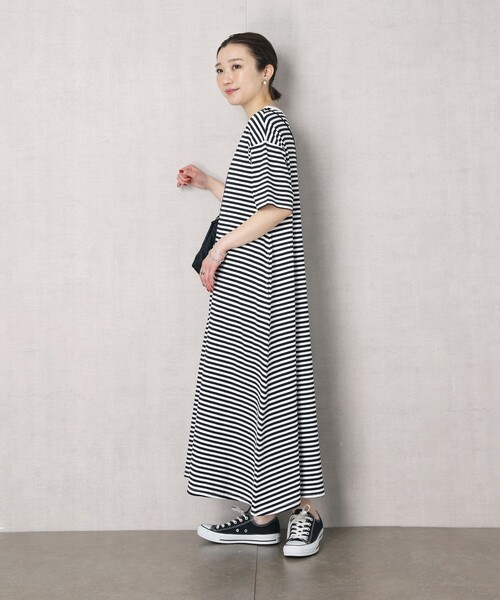 FREAK'S STORE（フリークスストア）の「【WEB限定】フレアマキシワンピース（ワンピース・レディース・ナチュラル/ライトグレー/ブラック/ピンク/ネイビー/ベージュ×ブラック/ホワイト×ブラック・ﾌﾘ-）」の11枚目の写真