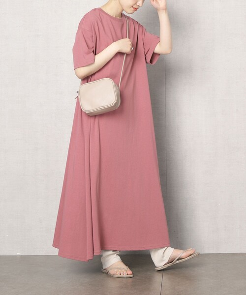 FREAK'S STORE（フリークスストア）の「【WEB限定】フレアマキシワンピース（ワンピース・レディース・ナチュラル/ライトグレー/ブラック/ピンク/ネイビー/ベージュ×ブラック/ホワイト×ブラック・ﾌﾘ-）」の13枚目の写真