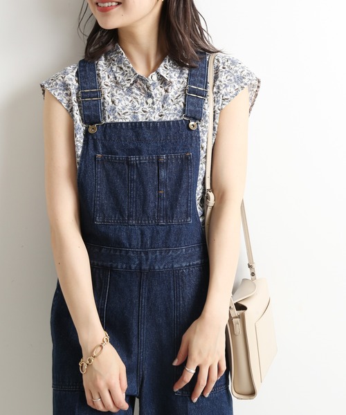 SLOBE IENA(スローブイエナ)の「オリエンタルフラワーブラウス【手洗い可能】◆(シャツ/ブラウス・レディース・ブラック/ナチュラル・FREE)」の7枚目の写真