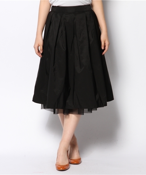 La TOTALITE（ラトータリテ）の「リバーシブルミモレスカート。（スカート・レディース・ブラック/キャメル/グレー・FREE）」の9枚目の写真