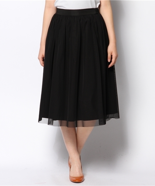 La TOTALITE（ラトータリテ）の「リバーシブルミモレスカート。（スカート・レディース・ブラック/キャメル/グレー・FREE）」の8枚目の写真