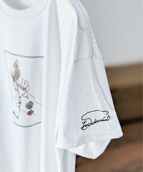Tシャツ　ホワイト　Lサイズ　（♡choyukorin♡） DRESS オーバーサイズ Tシャツ【ホワイト】