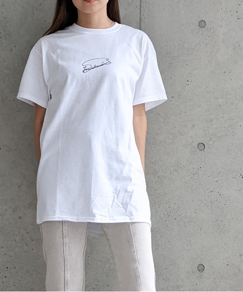 Per sist ence（パーシエンス）の「Per sist ence/パーシエンス　イラストレーター"shinochocoknit" イラストコラボTEE（Tシャツ/カットソー・レディース・ホワイト系その他/ホワイト系その他2/ホワイト系その他3/ホワイト系その他4/ホワイト系その他5/ホワイト系その他6・MEDIUM/LARGE）」の18枚目の写真