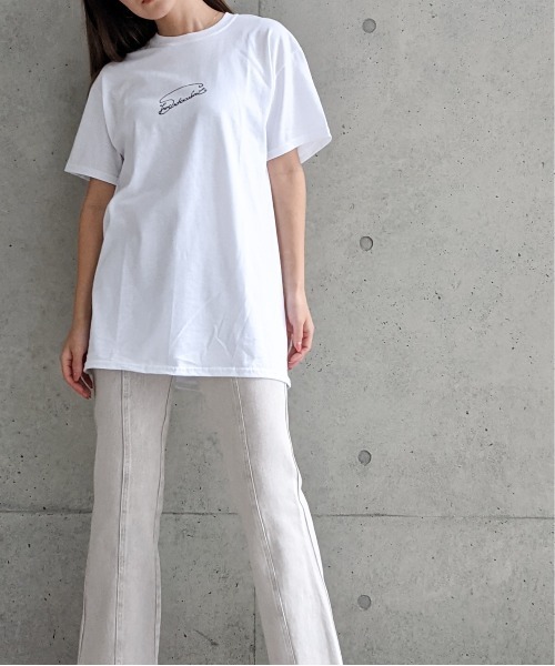 Per sist ence（パーシエンス）の「Per sist ence/パーシエンス　イラストレーター"shinochocoknit" イラストコラボTEE（Tシャツ/カットソー・レディース・ホワイト系その他/ホワイト系その他2/ホワイト系その他3/ホワイト系その他4/ホワイト系その他5/ホワイト系その他6・MEDIUM/LARGE）」の19枚目の写真