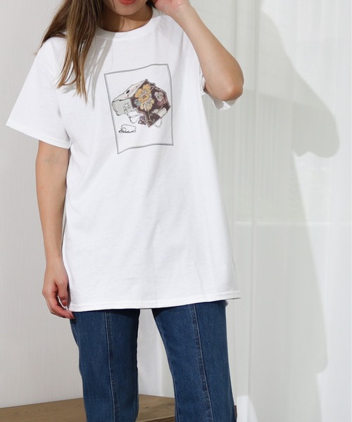tシャツ Per sist ence/パーシエンス　イラストレーター”shinochocoknit” イラストコラボTEE レディース メンズ Per sist ence tシャツ ence/パーシエンス イラストレーター