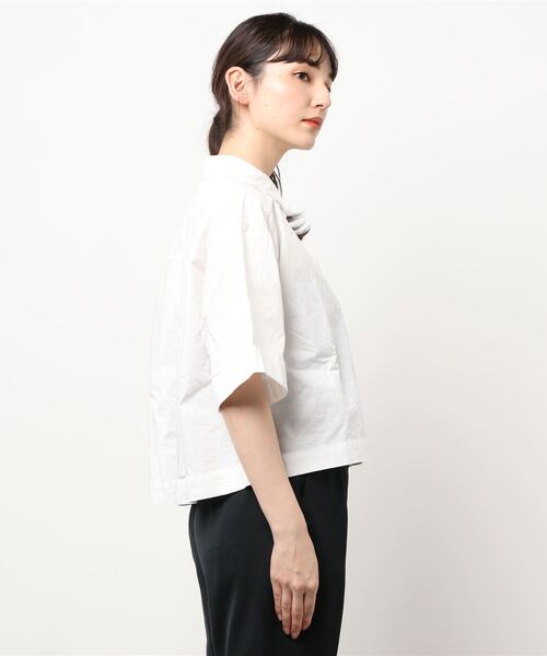 coca（coca）（コカ）の「＼＼新色登場／／リメイク風ビンテージクロップドシャツ（シャツ/ブラウス・レディース・ホワイト/ブラック/カーキ・M/L）」の4枚目の写真