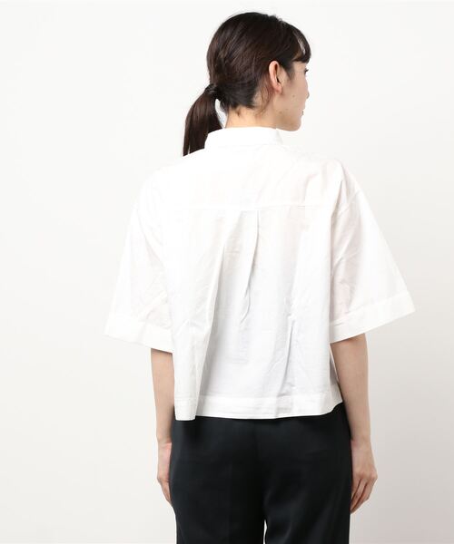 coca（coca）（コカ）の「＼＼新色登場／／リメイク風ビンテージクロップドシャツ（シャツ/ブラウス・レディース・ホワイト/ブラック/カーキ・M/L）」の5枚目の写真