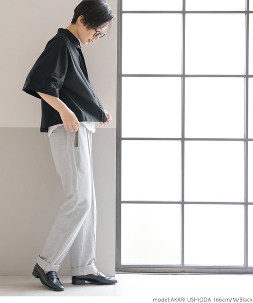 coca（coca）（コカ）の「＼＼新色登場／／リメイク風ビンテージクロップドシャツ（シャツ/ブラウス・レディース・ホワイト/ブラック/カーキ・M/L）」の7枚目の写真