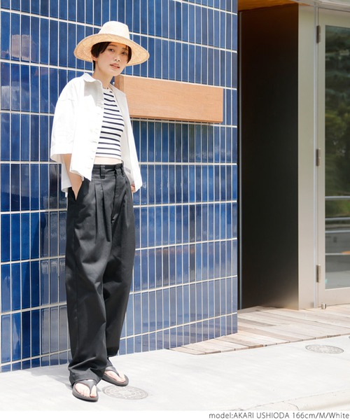 coca（coca）（コカ）の「＼＼新色登場／／リメイク風ビンテージクロップドシャツ（シャツ/ブラウス・レディース・ホワイト/ブラック/カーキ・M/L）」の18枚目の写真