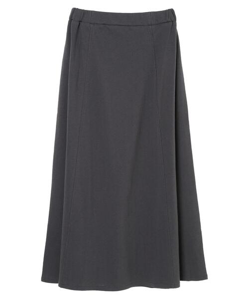 YECCA VECCA(イェッカヴェッカ)の「・ジャガードカットフレアスカート*(スカート・レディース・ベージュ/チャコールグレー/ブラウン・FREE)」の4枚目の写真