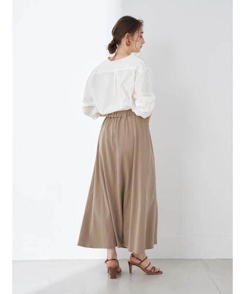 YECCA VECCA(イェッカヴェッカ)の「・ジャガードカットフレアスカート*(スカート・レディース・ベージュ/チャコールグレー/ブラウン・FREE)」の18枚目の写真