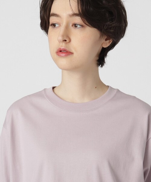 DRESSTERIOR（ドレステリア）の「◆【スタイリスト亀恭子さんコラボレーションアイテム】クラシックプレーンTシャツ（Tシャツ/カットソー・レディース・ホワイト/ベージュ/パープル/ダークグレー・38/36）」の22枚目の写真