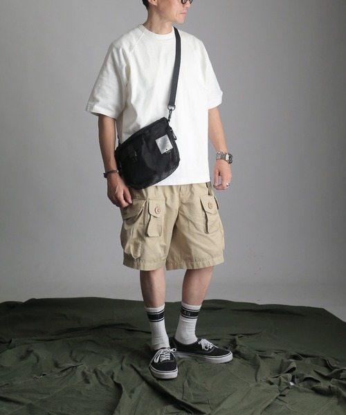 CLUB STUBBORN サコッシュ付きミリタリハーフパンツ