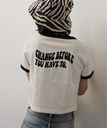 one way | 【oneway Jeans】フロッキーリンガーTシャツ(Tシャツ/カットソー)