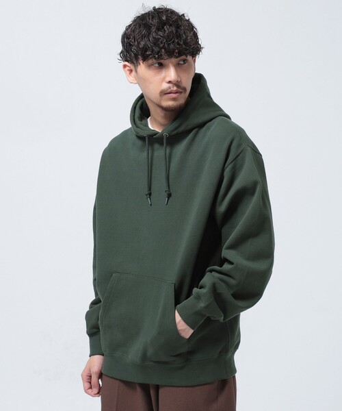 BEAMS（ビームス）の「BEAMS / ベーシック プルオーバー パーカー（パーカー・メンズ・ブラック/トップグレー/ダークグリーン/グリーン・SMALL/MEDIUM/LARGE/X-LARGE）」の16枚目の写真