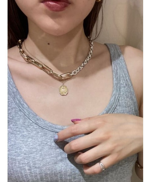 THROW by SLY（スローバイスライ）の「THROW TWIN CHAIN N/C/ネックレス（ネックレス・レディース・シルバー/マルチ・FREE）」の17枚目の写真