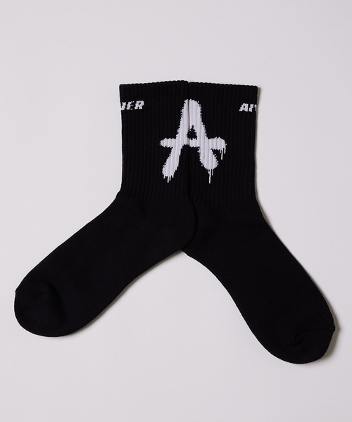 AIVER（アイバー）の「AIVER　Aロゴソックス（ソックス/靴下・メンズ・オフホワイト/ブラック・FREE）」の18枚目の写真