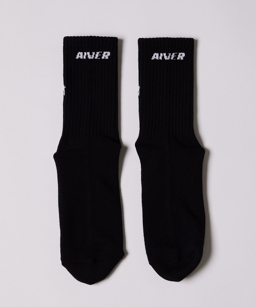 AIVER（アイバー）の「AIVER　Aロゴソックス（ソックス/靴下・メンズ・オフホワイト/ブラック・FREE）」の16枚目の写真