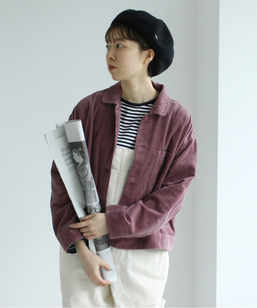 PAR ICI（パーリッシィ）の「16Wコーデュロイ ブルゾン（ブルゾン・レディース・ホワイト/ブラウン/ブルー/ピンク・FREE）」の4枚目の写真