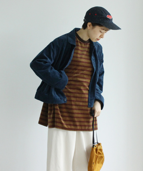 PAR ICI（パーリッシィ）の「16Wコーデュロイ ブルゾン（ブルゾン・レディース・ホワイト/ブラウン/ブルー/ピンク・FREE）」の3枚目の写真