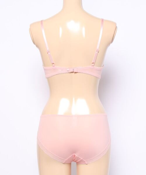 AMOSTYLE BY Triumph（アモスタイルバイトリンプ）の「マルチブロッサムペタル プッシュアップブラ ブラ＆ショーツセット【B,C,Dカップ】AMST1365 WHU + Hikini JX（ブラ&ショーツ・レディース・ホワイト/ピンク/ライトブルー・B75/C70/D70/B65/C75/D65/D75/C65/B70）」の5枚目の写真