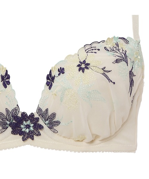 AMOSTYLE BY Triumph（アモスタイルバイトリンプ）の「マルチブロッサムペタル プッシュアップブラ ブラ＆ショーツセット【B,C,Dカップ】AMST1365 WHU + Hikini JX（ブラ&ショーツ・レディース・ホワイト/ピンク/ライトブルー・B75/C70/D70/B65/C75/D65/D75/C65/B70）」の14枚目の写真