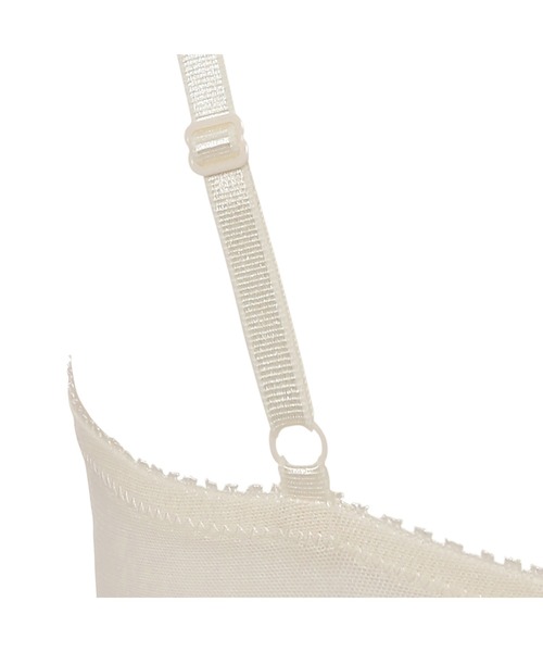 AMOSTYLE BY Triumph（アモスタイルバイトリンプ）の「マルチブロッサムペタル プッシュアップブラ ブラ＆ショーツセット【B,C,Dカップ】AMST1365 WHU + Hikini JX（ブラ&ショーツ・レディース・ホワイト/ピンク/ライトブルー・B75/C70/D70/B65/C75/D65/D75/C65/B70）」の10枚目の写真