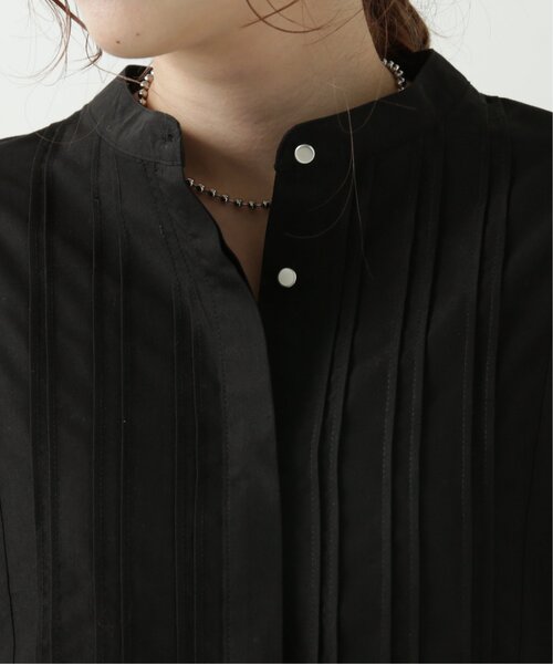 RAY CASSIN（レイカズン）の「タックパネルシャツ（シャツ/ブラウス・レディース・ブラック/オフホワイト/キャメル・FREE）」の7枚目の写真