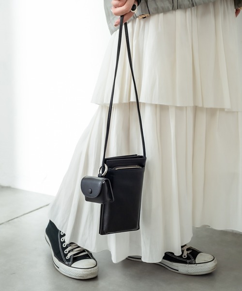 mystic（ミスティック）の「携帯ウォレットバッグ（ショルダーバッグ・レディース・ブラック/オフホワイト・ONE SIZE）」の15枚目の写真