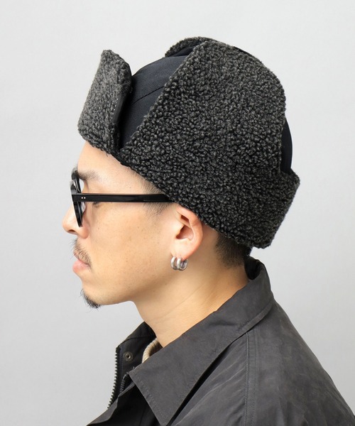 A.M.S.（エーエムエス）の「A.M.S.別注 CORDURAポリエステル ボアアビエーター（キャップ・メンズ・ブラック・FREE）」の3枚目の写真