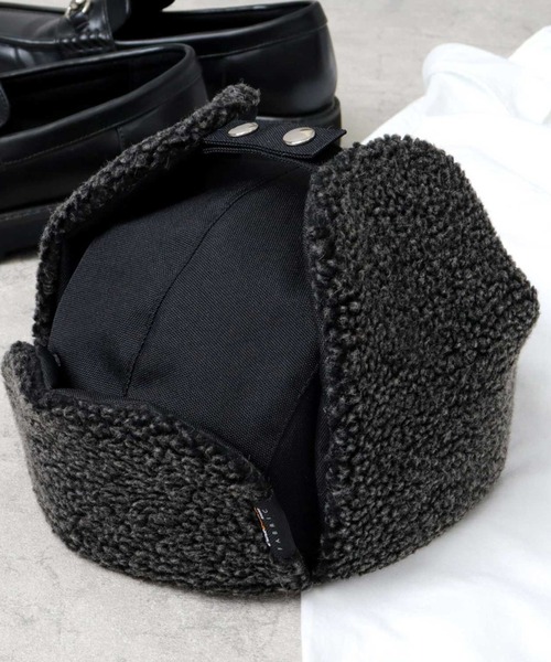 A.M.S.（エーエムエス）の「A.M.S.別注 CORDURAポリエステル ボアアビエーター（キャップ・メンズ・ブラック・FREE）」の8枚目の写真