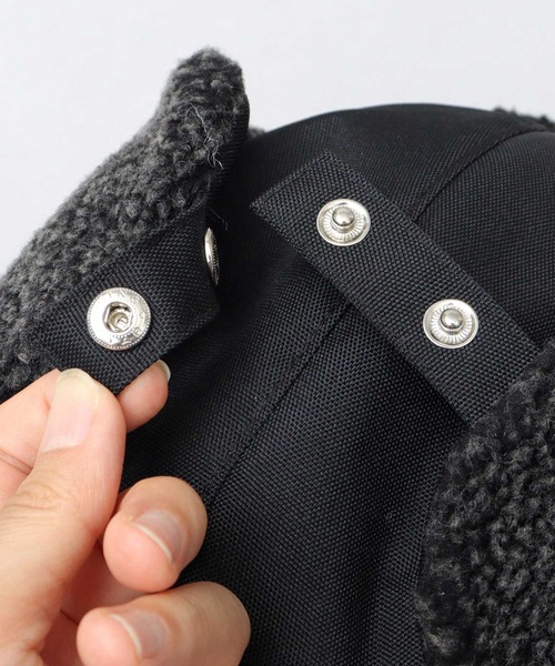 A.M.S.（エーエムエス）の「A.M.S.別注 CORDURAポリエステル ボアアビエーター（キャップ・メンズ・ブラック・FREE）」の11枚目の写真