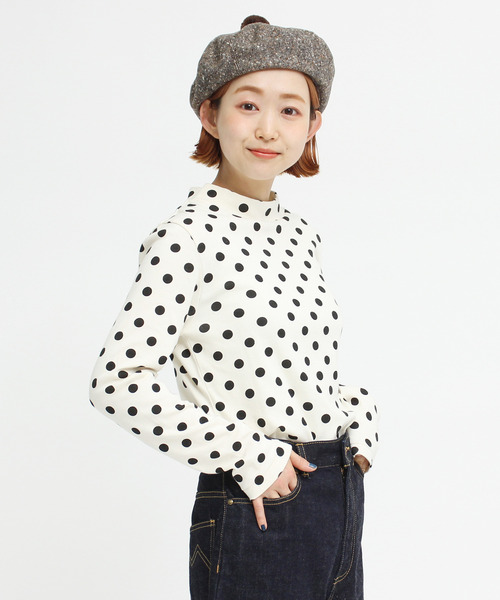 Dot&Stripes CHILD WOMAN(ドットアンドストライプス チャイルドウーマン)の「ホームスパン ポンポン付きベレー帽(ハンチング/ベレー帽・レディース・ブラック/ブラウン・FREE)」の13枚目の写真