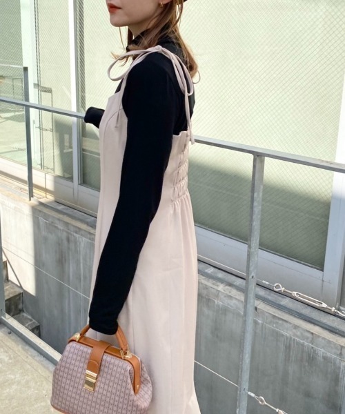 one after another NICE CLAUP（ワンアフターアナザーナイスクラップ）の「着回し万能なマーメイドキャミワンピース（ワンピース・レディース・ベージュ/ベージュ系その他/ブラック系その他/ブラック系その他2/ブラック・FREE）」の19枚目の写真