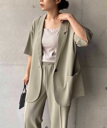 CAPRICIEUX LE'MAGE | 5分袖テーラージャケット(テーラードジャケット)