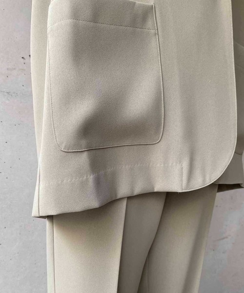 CAPRICIEUX LE'MAGE（カプリシューレマージュ）の「5分袖テーラージャケット（テーラードジャケット・レディース・ブラック/グリーン・FREE）」の14枚目の写真