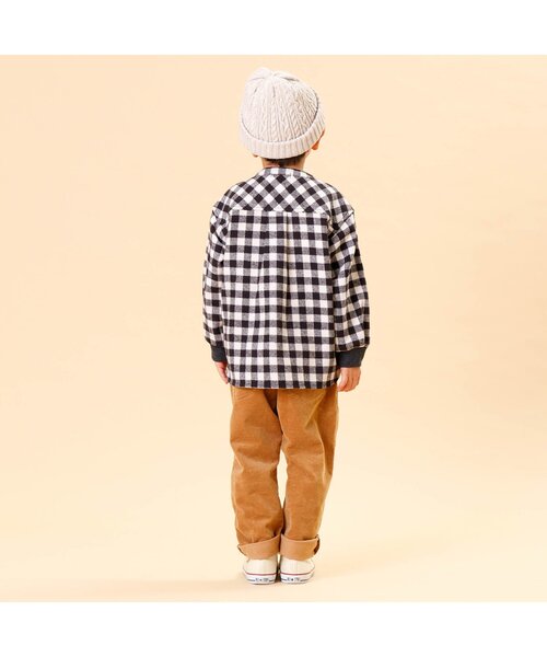 F.O.KIDS(エフオーキッズ)の「/バンドカラーチェックシャツ(シャツ/ブラウス・キッズ・ブラウン/レインボー/ブラック/ネイビー・90/100/110/120/80/130/95/140)」の14枚目の写真