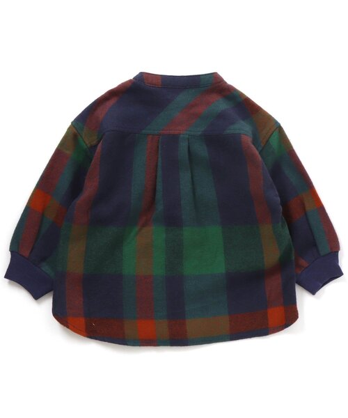 F.O.KIDS(エフオーキッズ)の「/バンドカラーチェックシャツ(シャツ/ブラウス・キッズ・ブラウン/レインボー/ブラック/ネイビー・90/100/110/120/80/130/95/140)」の5枚目の写真
