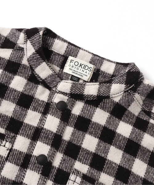 F.O.KIDS(エフオーキッズ)の「/バンドカラーチェックシャツ(シャツ/ブラウス・キッズ・ブラウン/レインボー/ブラック/ネイビー・90/100/110/120/80/130/95/140)」の16枚目の写真