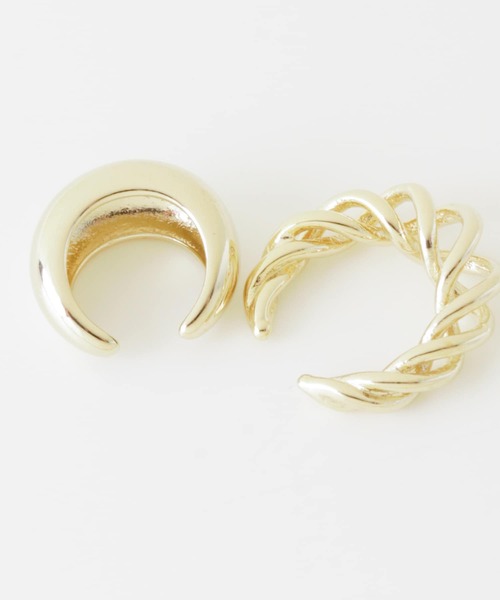 SMELLY(スメリー)の「2セットイヤカフ(イヤーカフ・レディース・ゴールド・-)」の2枚目の写真