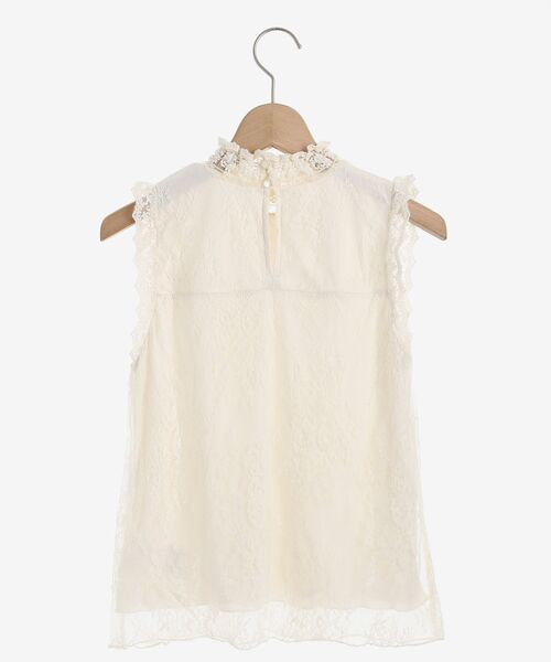 MAJESTIC LEGON(マジェスティックレゴン)の「ハイネックレースタンク(タンクトップ・レディース・ブラック/オフホワイト/アイボリー・MEDIUM/SMALL)」の9枚目の写真