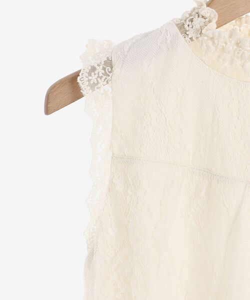 MAJESTIC LEGON(マジェスティックレゴン)の「ハイネックレースタンク(タンクトップ・レディース・ブラック/オフホワイト/アイボリー・MEDIUM/SMALL)」の11枚目の写真